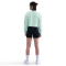 NIKE Pro Dri-FIT French Terry Sweatshirt Damen 353 - mint foam/cannon/white L