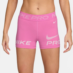 NIKE Pro 365 Mid-Waist 3" kurze Leggings Damen 675 - playful pink/pink foam/white L