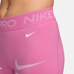 NIKE Pro 365 Mid-Waist 3" kurze Leggings Damen 675 - playful pink/pink foam/white L