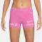 NIKE Pro 365 Mid-Waist 3" kurze Leggings Damen 675 - playful pink/pink foam/white XL