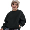 NIKE Sportswear Tech Fleece Oversize Crew Neck Sweatshirt Jungen 010 - black/black XS (122-128 cm)