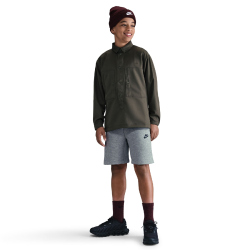 NIKE Sportswear Tech Fleece Shorts Jungen 063 - dk grey heather/black S (128-137 cm)