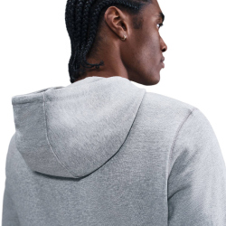 NIKE Club Knit Hoodie Herren 063 - dk grey heather/lt smoke grey/white XS