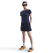 NIKE Sportswear Chill French Terry Mid-Waist 4" Shorts Damen 410 - midnight navy/sail XS