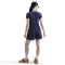 NIKE Sportswear Chill French Terry Mid-Waist 4" Shorts Damen 410 - midnight navy/sail XS