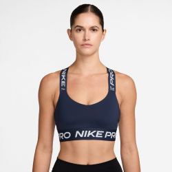 NIKE Pro Light-Support Sport-BH Damen 410 - midnight...