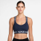 NIKE Pro Light-Support Sport-BH Damen 410 - midnight navy/midnight navy/white S