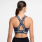 NIKE Pro Light-Support Sport-BH Damen 410 - midnight navy/midnight navy/white S