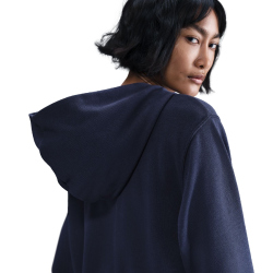 NIKE Sportswear Chill Terry Loose French Terry Kapuzenjacke Damen 410 - midnight navy/sail S