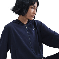 NIKE Sportswear Chill Terry Loose French Terry Kapuzenjacke Damen 410 - midnight navy/sail S