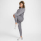 NIKE One Therma-FIT High-Waist 7/8 Jogginghose Damen 091 - carbon heather XS
