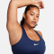 NIKE Swoosh Medium Support Padded Sport-BH Damen 410 - midnight navy/white XL