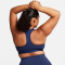 NIKE Swoosh Medium Support Padded Sport-BH Damen 410 - midnight navy/white XL