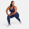 NIKE Swoosh Medium Support Padded Sport-BH Damen 410 - midnight navy/white XL