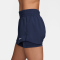 NIKE One Dri-FIT Mid-Rise 3" 2in1 Shorts Damen 410 - midnight navy/reflective silv L
