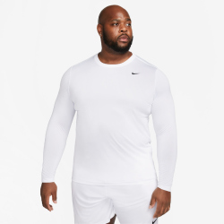NIKE Dri-FIT Legend langarm Fitnessshirt Herren 100 - white/black M