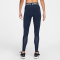 NIKE Pro Tights Damen 410 - midnight navy/white L