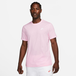 NIKE Sportswear Freizeit T-Shirt Herren 665 - pink foam /white M