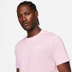 NIKE Sportswear Freizeit T-Shirt Herren 665 - pink foam /white M
