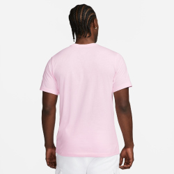 NIKE Sportswear Freizeit T-Shirt Herren 665 - pink foam /white M