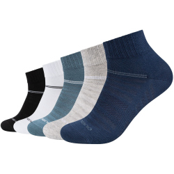 5er Pack camano Mesh Ventilation Quarter Socken 5790 -...