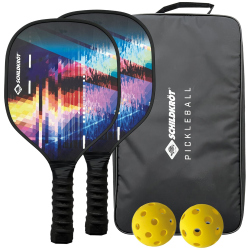 Schildkroet Pickleball-Set mit Tasche 000 - schwarz-bunt