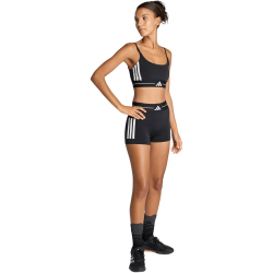 adidas Hyperglam 3-Streifen kurze Leggings Damen