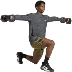 adidas Workout Essentials All-Set 3-Streifen Knit Trainingsshorts Herren