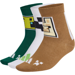 3er Pack adidas x Minecraft Socken Kinder