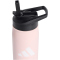adidas Metall Trinkflasche mit Strohhalm 0,6 Liter