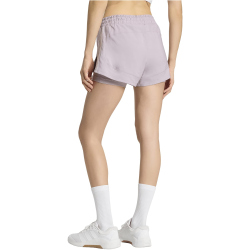 adidas Pacer Workout Woven 2in1 Trainingsshorts Damen KD9749 - preloved fig S