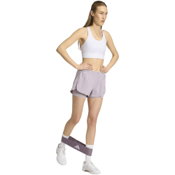 adidas Pacer Workout Woven 2in1 Trainingsshorts Damen KD9749 - preloved fig S