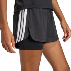 adidas Pacer Workout Woven 2in1 Trainingsshorts Damen...