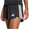 adidas Pacer Workout Woven 2in1 Trainingsshorts Damen KD9742 - black XS