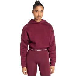 adidas Hyperglam Cropped Hoodie Damen KC7665 - maroon L