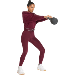 adidas Hyperglam Cropped Hoodie Damen KC7665 - maroon L