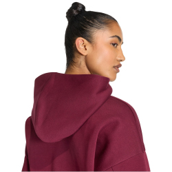 adidas Hyperglam Cropped Hoodie Damen KC7665 - maroon L