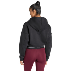 adidas Hyperglam Cropped Hoodie Damen KC7664 - black XS