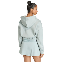adidas Hyperglam Cropped Hoodie Damen KC7663 - wonder sage L