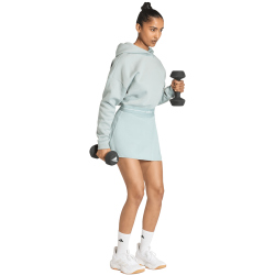 adidas Hyperglam Cropped Hoodie Damen KC7663 - wonder sage L