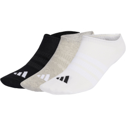 3er Pack adidas Thin&Light Sportswear No Show Socken KD1715 - medium grey heather/white/black 28-30