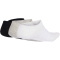 3er Pack adidas Thin&Light Sportswear No Show Socken KD1715 - medium grey heather/white/black 31-33