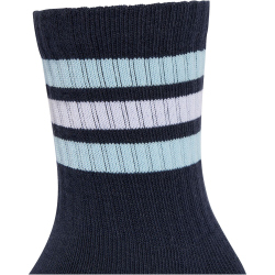 3er Pack adidas 3-Streifen Cushioned Sportswear Crew Retro Socken Kinder KF0155 - night navy/icey blue/white 19-21