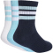 3er Pack adidas 3-Streifen Cushioned Sportswear Crew Retro Socken Kinder KF0155 - night navy/icey blue/white 19-21