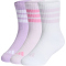 3er Pack adidas 3-Streifen Cushioned Sportswear Crew Retro Socken Kinder KD1721 - powder plum/white/ice lavender 28-30