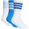 3er Pack adidas 3-Streifen Cushioned Sportswear Crew Retro Socken Kinder KD1720 - ray blue/white/glow blue 19-21