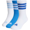 3er Pack adidas 3-Streifen Cushioned Sportswear Crew Retro Socken Kinder KD1720 - ray blue/white/glow blue 25-27
