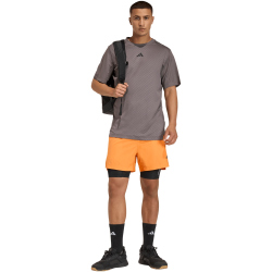 adidas D4T Power 3-Streifen Trainingsshorts Herren KA1197 - pure orange XS/5"