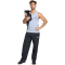 adidas Power Essentials Workout Rib Tanktop Herren KE4845 - halo silver XL