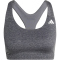 adidas Optime Essentials Workout Heather Mid Support Sport-BH Damen KE7868 - grey four mel XS